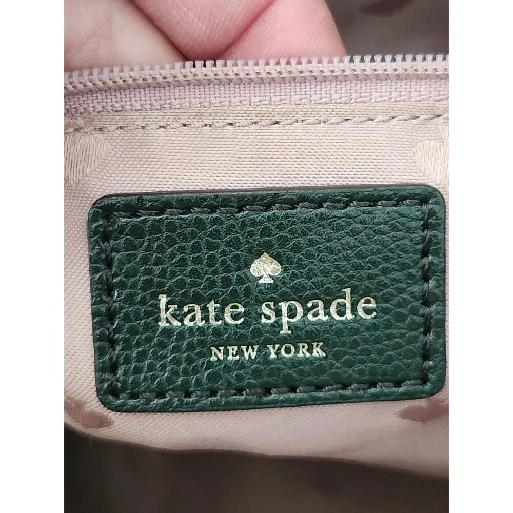 Kate Spade Patterson Drive Small Dome Leather Satchel Handbag Spruce Green - Picture 7 of 13